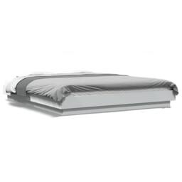 Berkfield Home Modern Bed Frame without Mattress White 150x200 cm King Size - thumbnail 3