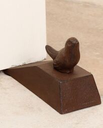 Dibor Vintage Style Cast Iron Door Wedge Antique Brown Bird Topped Doorstop Door Stopper