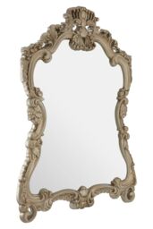 Orsina Baroque Wall Mirror With Gold Frame & Decorative Shell Motifs, Accent Mirror, Floral Detailing Wall Mirror - thumbnail 2