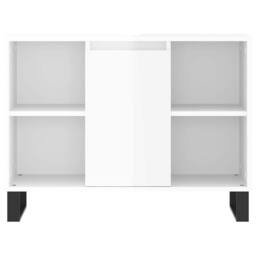 Berkfield Home Durable Bathroom Cabinet High Gloss White 80x33x60 cm Engineered Wood - Size: 80 x 33 x 60 cm - thumbnail 6
