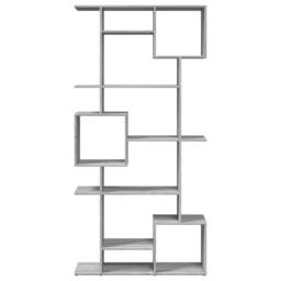 Berkfield Home Book Cabinet Grey Sonoma 92x29x188 cm Engineered Wood - Size: 92 x 29 x 188 cm - thumbnail 5