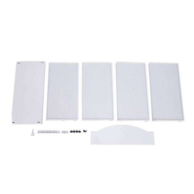 VOGREX 4-Tier Magazine Pamphlet Display Rack Reception Newspaper Organizer in White - image 1