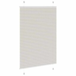 Berkfield Home Pleated Blind Light Grey 100x150 cm Fabric Width 99.4 cm Polyester - thumbnail 4