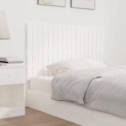 Berkfield Home Wall Headboard White 108x3x60 cm Solid Wood Pine - Size: 108 x 3 x 60 cm - thumbnail 3