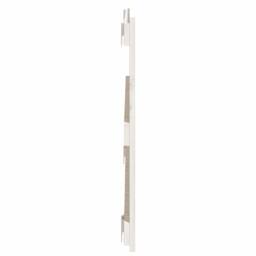 Berkfield Home Wall Headboard White 108x3x60 cm Solid Wood Pine - Size: 108 x 3 x 60 cm - thumbnail 5
