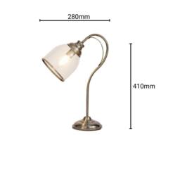 CGC Lighting Kate Antique Brass Table Lamp in Metallics - thumbnail 8