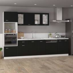 Berkfield Home Bottom Cabinet Black 60x46x81.5 cm Engineered Wood - thumbnail 3