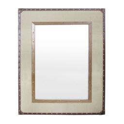 Orsina Linella Natural Linen & Cotton Mix Mirror