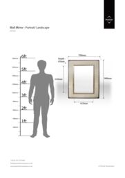 Orsina Linella Natural Linen & Cotton Mix Mirror - thumbnail 2