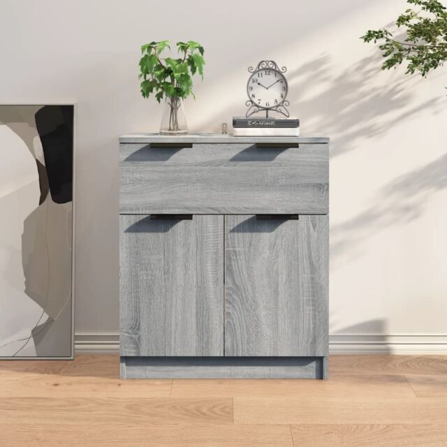 Berkfield Home Sideboard Grey Sonoma 60x30x70 cm Engineered Wood - Size: 60 x 30 x 70 cm - image 1