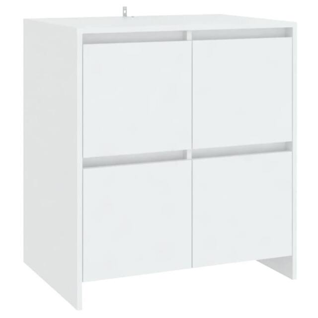 Berkfield Home Sideboard White 70x41x75 cm Engineered Wood - Size: 70 x 41 x 75 cm - image 1