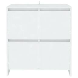 Berkfield Home Sideboard White 70x41x75 cm Engineered Wood - Size: 70 x 41 x 75 cm - thumbnail 3
