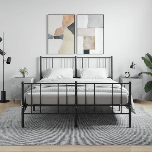 Berkfield Home Bedside Cabinets 2 pcs Concrete Grey 40x40x50 cm Engineered Wood - Size: 40 x 40 x 50 cm - image 1