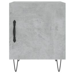 Berkfield Home Bedside Cabinets 2 pcs Concrete Grey 40x40x50 cm Engineered Wood - Size: 40 x 40 x 50 cm - thumbnail 6