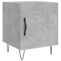 Berkfield Home Bedside Cabinets 2 pcs Concrete Grey 40x40x50 cm Engineered Wood - Size: 40 x 40 x 50 cm - thumbnail 5