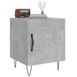 Berkfield Home Bedside Cabinets 2 pcs Concrete Grey 40x40x50 cm Engineered Wood - Size: 40 x 40 x 50 cm - thumbnail 4