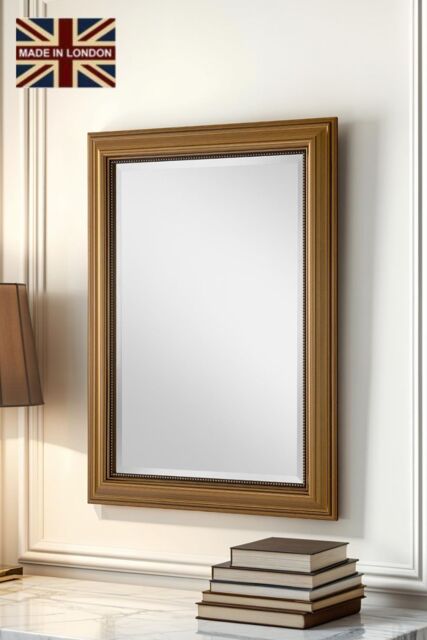Yearn Mirrors Classic Gold Beaded Mirror 77.5x62.5cm - Size: 77.5x62.5 cm - image 1