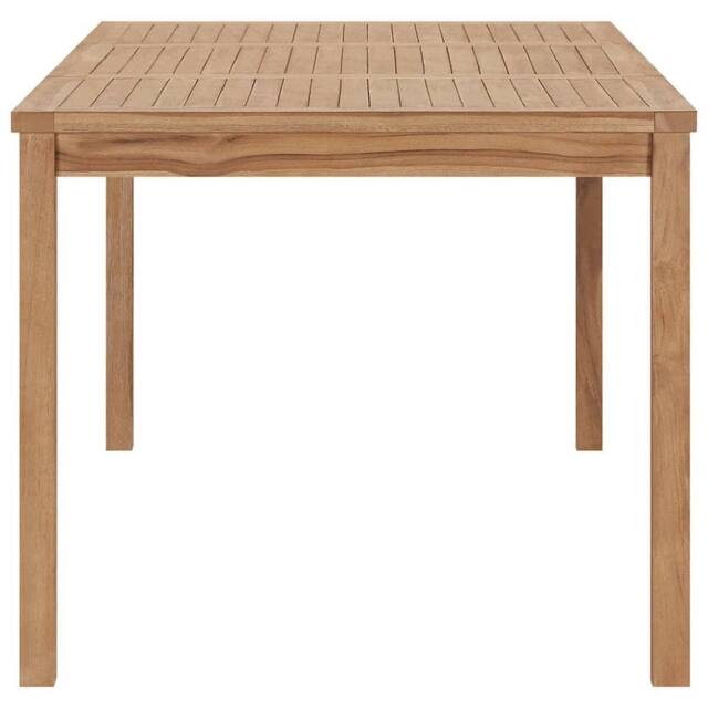 Berkfield Home Beautiful Garden Dining Table 180x90x77 cm Solid Teak Wood in Brown - Size: 180 x 90 x 77 cm - image 1
