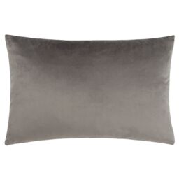 Paoletti Lexington Geometric Velvet Cushion in Grey - Size: 40 cm x 60 cm - thumbnail 2
