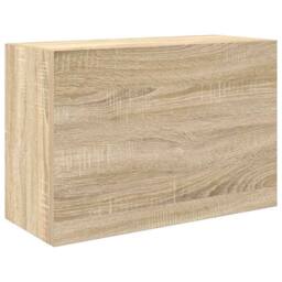 Berkfield Home Bathroom Wall Cabinet Sonoma Oak 60x25x40 cm Engineered Wood in Light Tan - Size: 60 x 25 x 40 cm