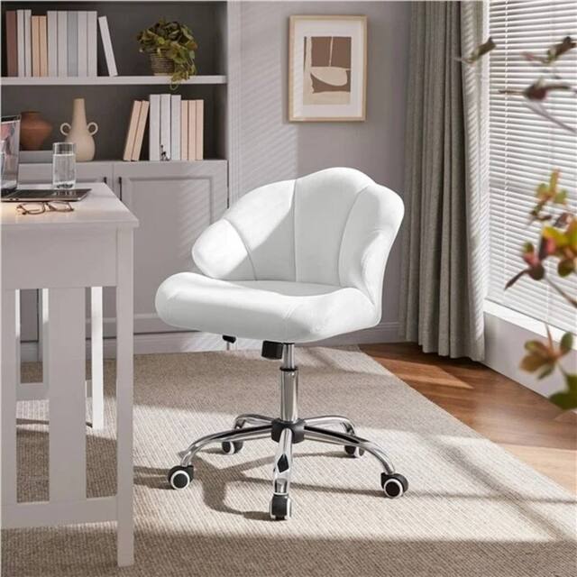 EONLION White Modern Swivel Home Office Chair - Size: 100 cm - image 1