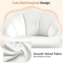 EONLION White Modern Swivel Home Office Chair - Size: 100 cm - thumbnail 4