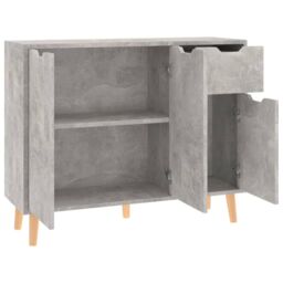 Berkfield Home Sideboard Concrete Grey 90x30x72 cm Engineered Wood - Size: 90 x 30 x 72 cm - thumbnail 6