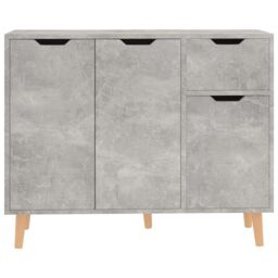 Berkfield Home Sideboard Concrete Grey 90x30x72 cm Engineered Wood - Size: 90 x 30 x 72 cm - thumbnail 3