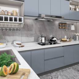 Berkfield Home Self-adhesive Furniture Film Grey 500x90 cm PVC - thumbnail 2
