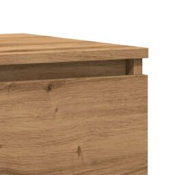Berkfield Home Bedside Cabinet Artisan Oak 50x40x43.5 cm Engineered Wood in Brown - thumbnail 8