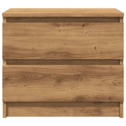 Berkfield Home Bedside Cabinet Artisan Oak 50x40x43.5 cm Engineered Wood in Brown - thumbnail 4