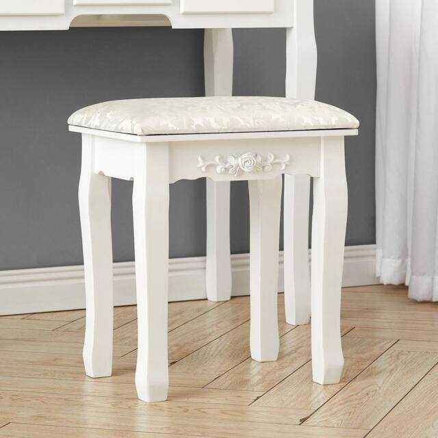 PAWNORA Dressing Table Chair Vanity Stool A Beige - Size: 0.6m2 - image 1