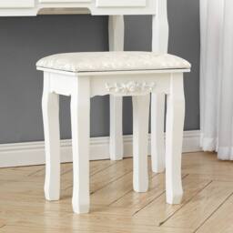PAWNORA Dressing Table Chair Vanity Stool A Beige - Size: 0.6m2