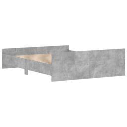 Berkfield Home Bed Frame with Headboard & Footboard Concrete Grey 150x200 cm King Size - thumbnail 6