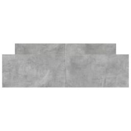 Berkfield Home Bed Frame with Headboard & Footboard Concrete Grey 150x200 cm King Size - thumbnail 4