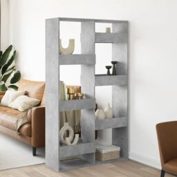 Berkfield Home Room Divider Concrete Grey 100x33x175 cm Engineered Wood - Size: 100 x 33 x 175 cm - thumbnail 1