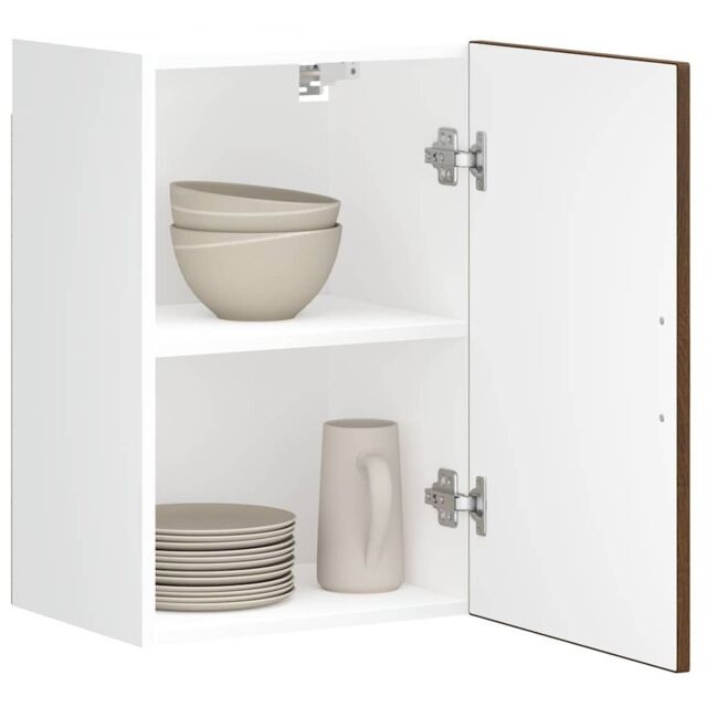 Berkfield Home Kitchen Wall Cabinet¬†Porto Brown Oak Engineered Wood - image 1