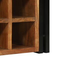 Berkfield Home Wine Rack 34.5x35x39 cm Solid Wood Acacia in Brown - thumbnail 8