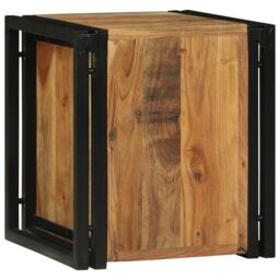 Berkfield Home Wine Rack 34.5x35x39 cm Solid Wood Acacia in Brown - thumbnail 6