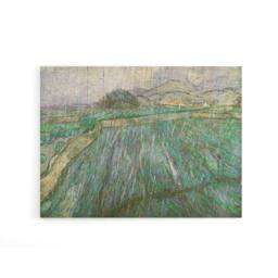 "Artery8 Vincent Van Gogh Dutch Rain Canvas Wall Art Print - Size: W18"" x H24""" - thumbnail 1