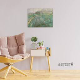 "Artery8 Vincent Van Gogh Dutch Rain Canvas Wall Art Print - Size: W18"" x H24""" - thumbnail 3