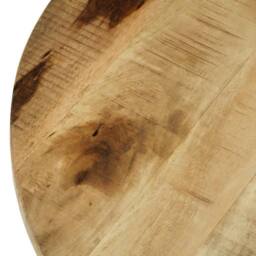 Berkfield Home Beautiful Coffee Table Solid Rough Mango Wood 65x32 cm in Brown - thumbnail 9