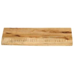 Berkfield Home Table Top 40x20x2.5 cm Live Edge Solid Wood Rough Mango in Brown - thumbnail 3