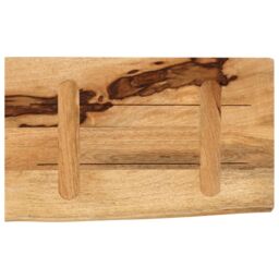 Berkfield Home Table Top 40x20x2.5 cm Live Edge Solid Wood Rough Mango in Brown - thumbnail 5