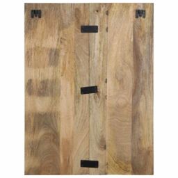 Berkfield Home Bedside Cabinet 60x32x80 cm Solid Rough Wood Mango in Brown - Size: 60 x 32 x 80 cm - thumbnail 5