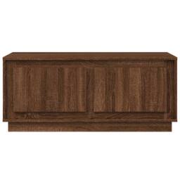 Berkfield Home Coffee Table Brown Oak 102x50x44 cm Engineered Wood - Size: 102 x 50 x 44 cm - thumbnail 6