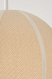 ValueLights Belle Woven Fabric Ball Easy Fit Ceiling Pendant Lamp Shade in Natural - thumbnail 5