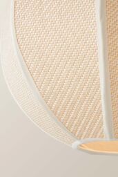 ValueLights Belle Woven Fabric Ball Easy Fit Ceiling Pendant Lamp Shade in Natural - thumbnail 4