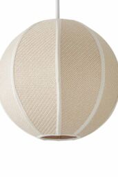 ValueLights Belle Woven Fabric Ball Easy Fit Ceiling Pendant Lamp Shade in Natural - thumbnail 6