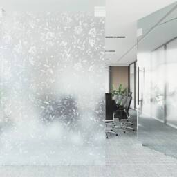 Berkfield Home Window Film Frosted Flowers Pattern 45x500 cm PVC in White - thumbnail 3